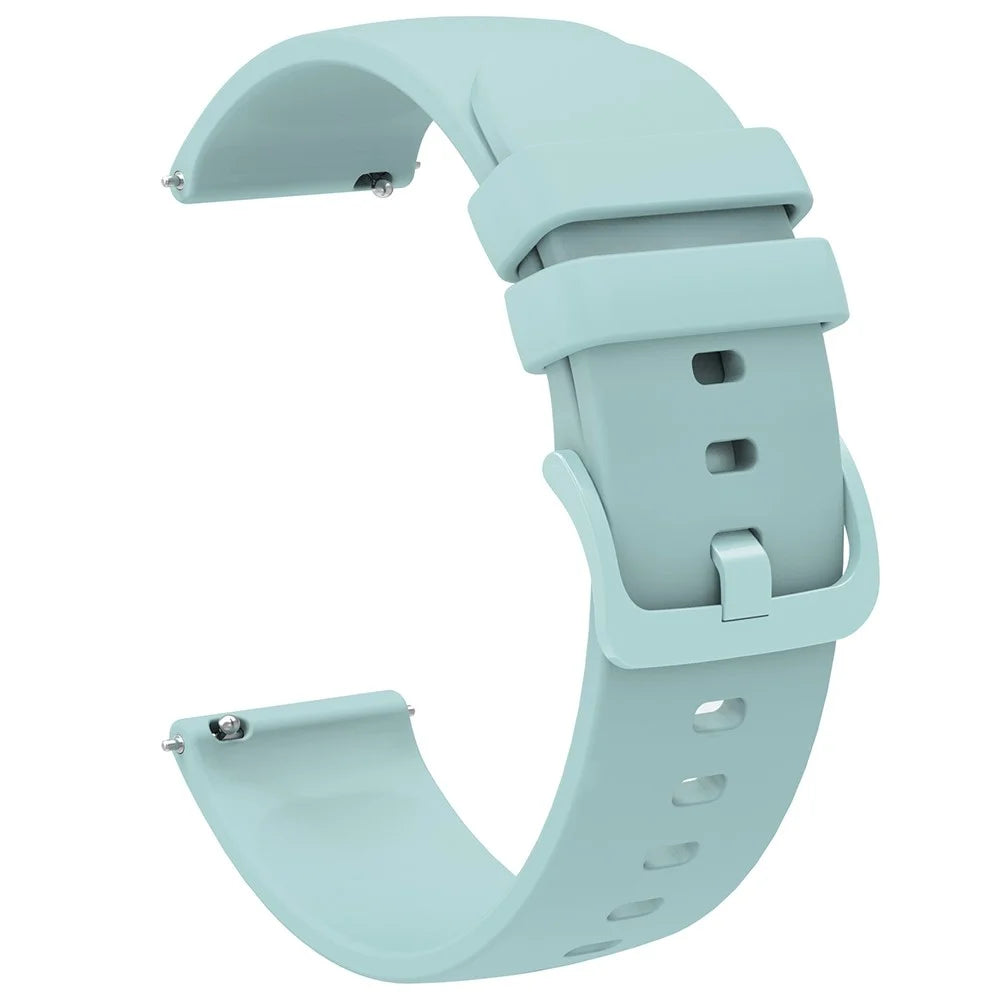 For Garmin Venu 2 Plus/Samsung Galaxy Watch4 Silicone Watch Band Quick Release Wrist Strap Sports Watch Replacement 20mm - Light Green - 2