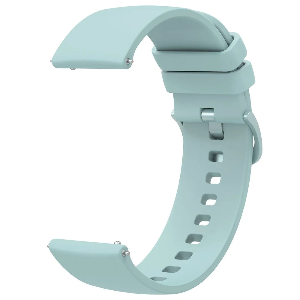 For Garmin Venu 2 Plus/Samsung Galaxy Watch4 Silicone Watch Band Quick Release Wrist Strap Sports Watch Replacement 20mm - Light Green - 3