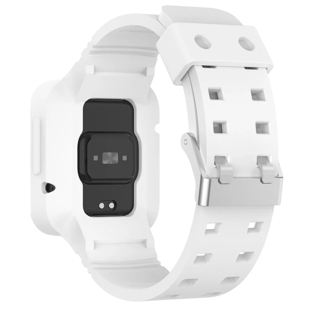 For Xiaomi Redmi Watch 2 Lite/Mi Watch Lite2/Lite1 Universal Silicone Watchband Wrist Strap Sports Watch Quick Release Watch Band Case with Buckle - White - 2