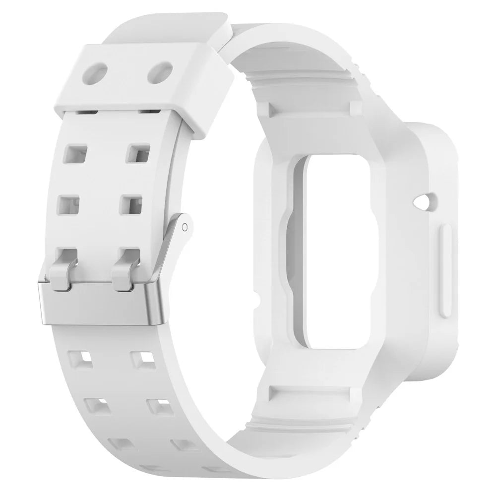 For Xiaomi Redmi Watch 2 Lite/Mi Watch Lite2/Lite1 Universal Silicone Watchband Wrist Strap Sports Watch Quick Release Watch Band Case with Buckle - White - 3
