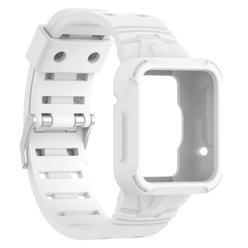 For Xiaomi Redmi Watch 2 Lite/Mi Watch Lite2/Lite1 Universal Silicone Watchband Wrist Strap Sports Watch Quick Release Watch Band Case with Buckle - White - 5