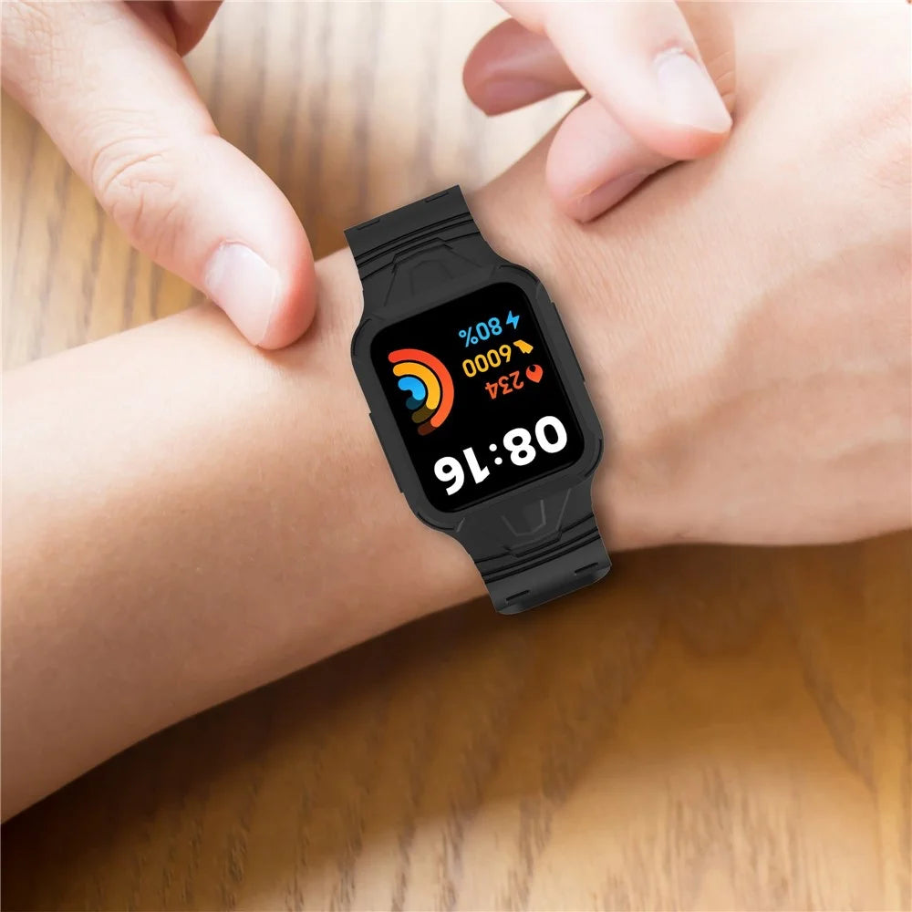 For Xiaomi Redmi Watch 2 Lite/Mi Watch Lite2/Lite1 Universal Silicone Watchband Wrist Strap Sports Watch Quick Release Watch Band Case with Buckle - White - 6