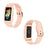 For Honor Band 6/Huawei Band 6/7 Replacement TPU Watch Band Adjustable Wrist Strap + Watch Case - Pink - 4