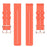 For Polar Ignite/Ignite2/Unite/Pacer Silicone Watch Strap Dots Design Square Buckle Wrist Band Replacement 20mm - Orange - 5