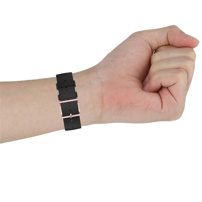 For Polar Ignite/Ignite2/Unite/Pacer Silicone Watch Strap Dots Design Square Buckle Wrist Band Replacement 20mm - Orange - 6