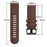 For Garmin Fenix 7X/6X Pro/Tactix 7 26mm Crocodile Texture Leather Coated Silicone Watchband Wrist Strap Replacement - Coffee - 6