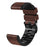 For Garmin Fenix 7/6 Pro/5 Plus Replacement Watch Strap 22mm Crocodile Texture Leather Coated Silicone Wrist Band - Coffee - 3