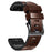 For Garmin Fenix 7/6 Pro/5 Plus Replacement Watch Strap 22mm Crocodile Texture Leather Coated Silicone Wrist Band - Coffee - 4