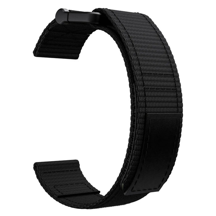 For Garmin Fenix 7/Fenix 6 Pro/Forerunner 935/945 22mm Smart Watch Strap Adjustable Nylon Loop Wrist Band - Black - 3