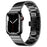 For Apple Watch Series 10 42mm / 9 8 7 41mm / 6 5 4 SE SE (2022) SE (2023) 40mm / 3 2 1 38mm Anti-Scratch Stainless Steel Buckle Design Smart Watch Band Wrist Strap - Black - 1