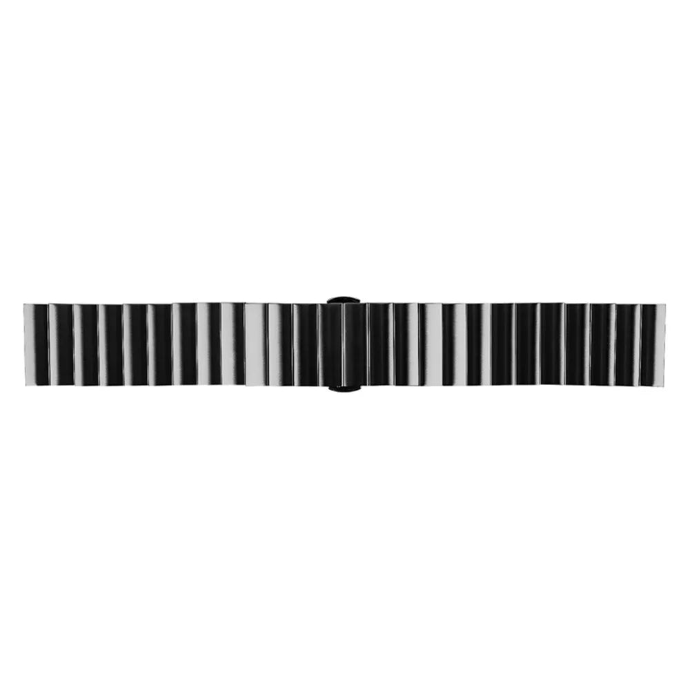 For Samsung Gear S3 Classic/Galaxy Watch 46mm/Watch4 Classic 46mm, Watch Band Buckle Design Stainless Steel Strap - Black - 3