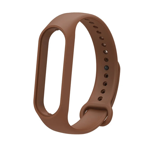 Soft TPU Watch Band for Xiaomi Mi Band 7, Adjustable Wrist Strap Bracelet Replacement - Brown - 1