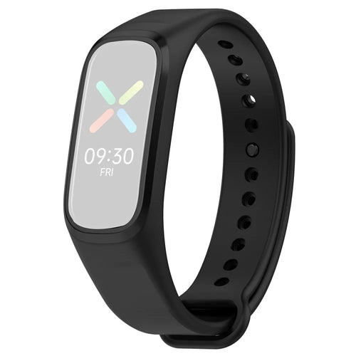 TPU Sports Watch Band for Oppo Band Vitality Edition, Adjustable Wrist Strap Replacement - Black - 1