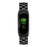 For Xiaomi Mi Band 7 Stainless Steel Three-bead Wrist Strap Replacement Watch Band with Foldable Buckle - Black - 4