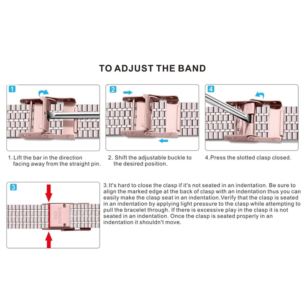 For Apple Watch Ultra 3 2 1 49mm / Series 11 10 46mm / 9 8 7 45mm / SE3 SE2 SE 6 5 4 44mm / 3 2 1 42mm Dual-Layer Buckle Design Smart Watch Band Stainless Steel Wrist Strap - Silver - 5
