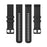 For Haylou Solar LS01 ID205 / Willful SW021 Universal Grid Texture Silicone Watchband Replacement - Black - 3