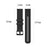 For Haylou Solar LS01 ID205 / Willful SW021 Universal Grid Texture Silicone Watchband Replacement - Black - 4