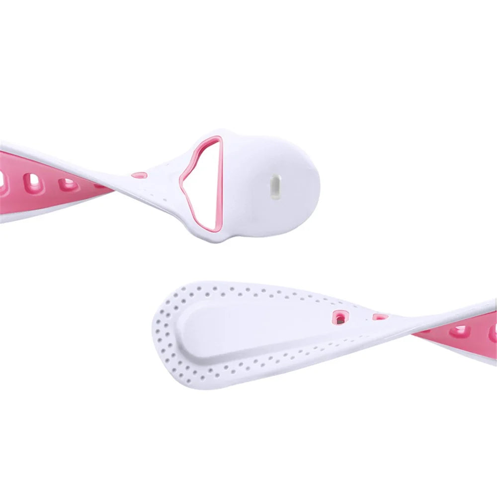 For Apple Watch Series 11 10 42mm / 9 8 7 41mm / SE3 SE2 SE 6 5 4 40mm / 3 2 1 38mm Press Buckle Design Silicone Smartwatch Band Replacement Wrist Strap - White / Pink - 7