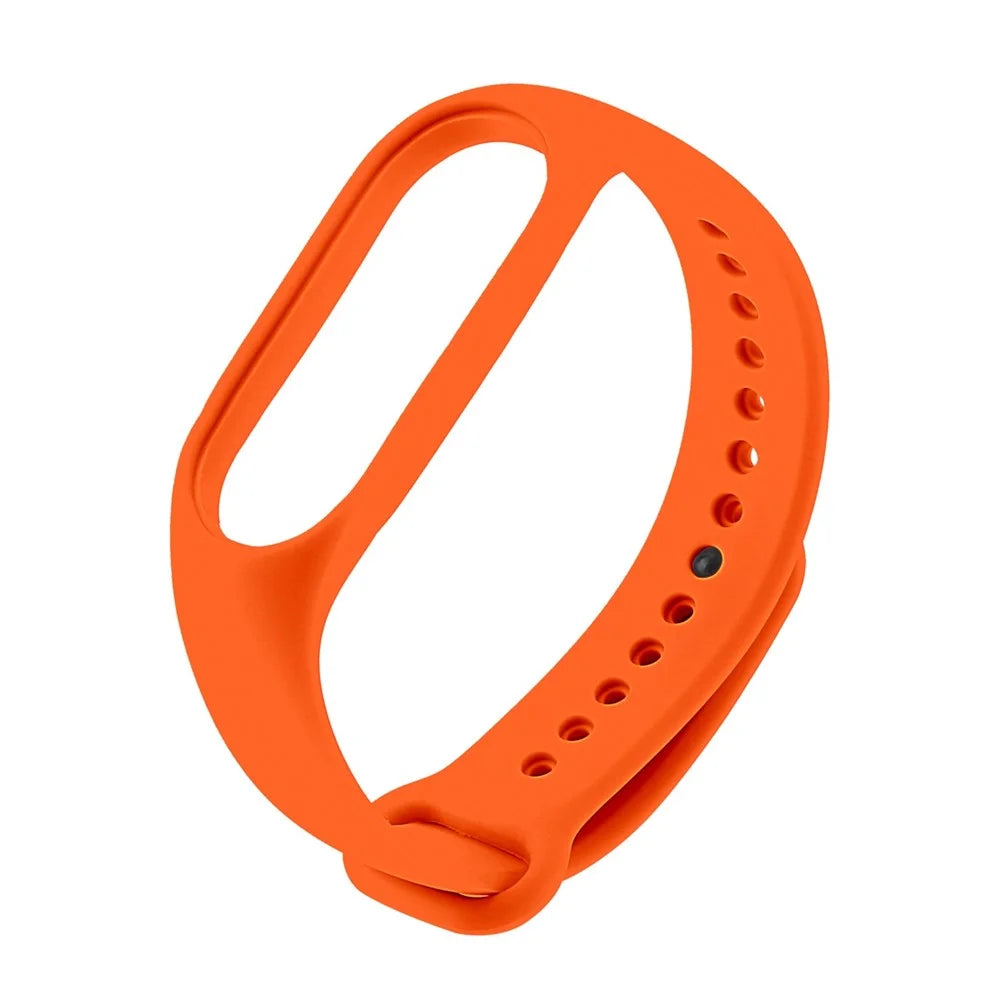 JUNSUNMAY For Xiaomi Mi Band 5 / 6 / 7 TPU Watch Band Quick Release Wrist Strap for Sports Watch Replacement Accessories - Orange - 3