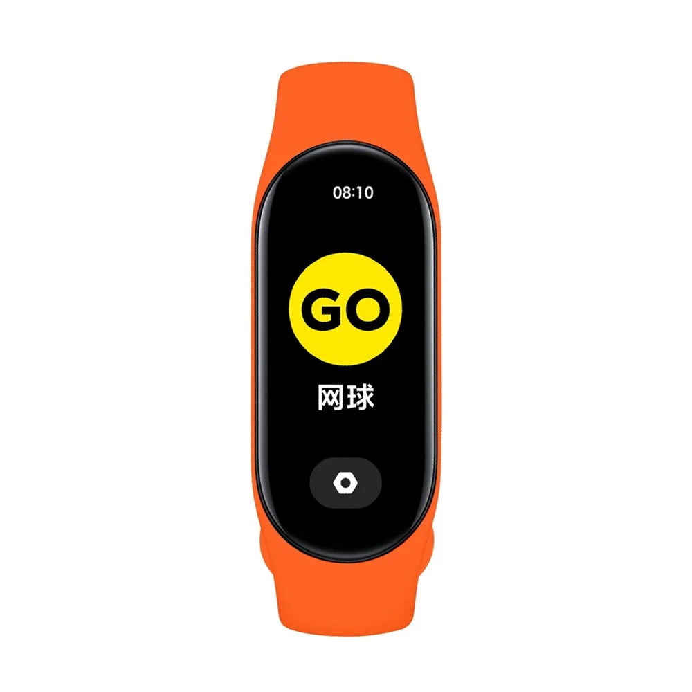 JUNSUNMAY For Xiaomi Mi Band 5 / 6 / 7 TPU Watch Band Quick Release Wrist Strap for Sports Watch Replacement Accessories - Orange - 5