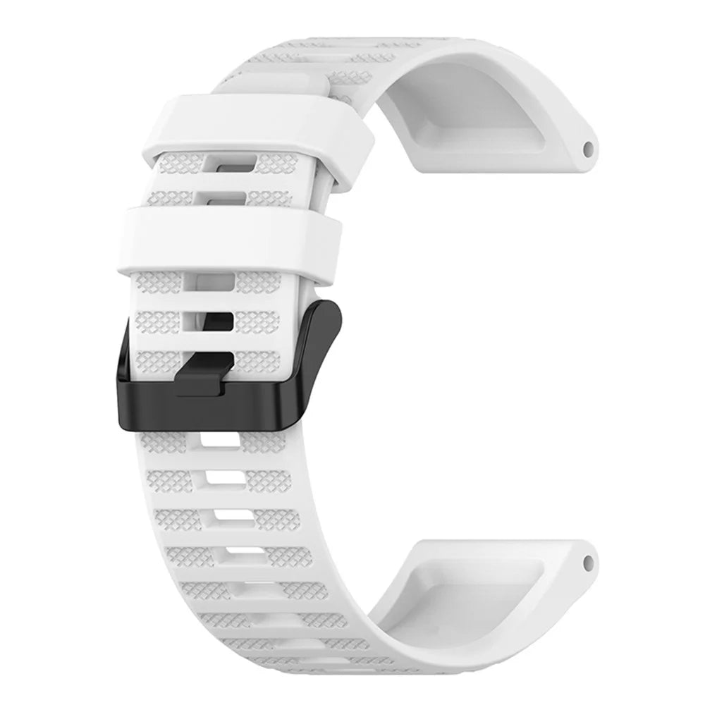 For Garmin Forerunner 955 / Forerunner 945 / Forerunner 935 / Descent G1 Silicone Replacement Band 22mm Sports Strap Wristband with Screwdrivers - White - 3