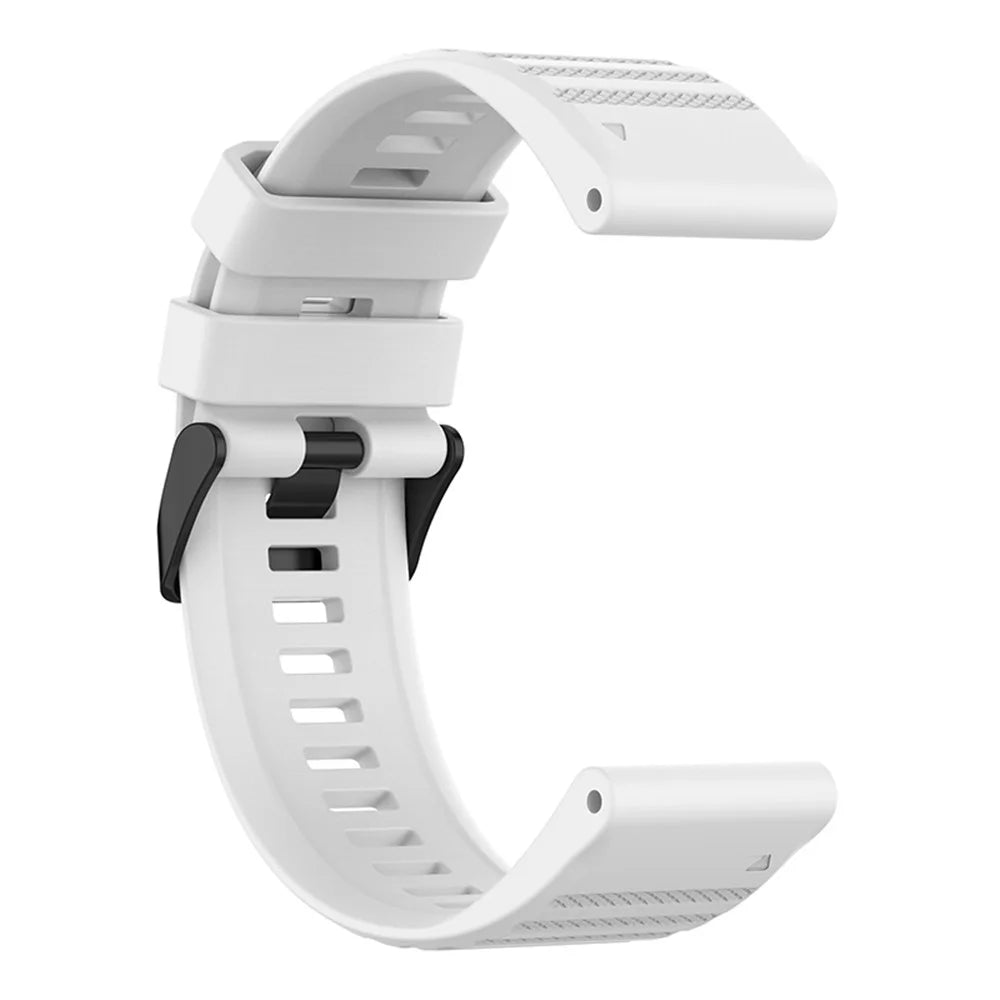 For Garmin Forerunner 955 / Forerunner 945 / Forerunner 935 / Descent G1 Silicone Replacement Band 22mm Sports Strap Wristband with Screwdrivers - White - 5
