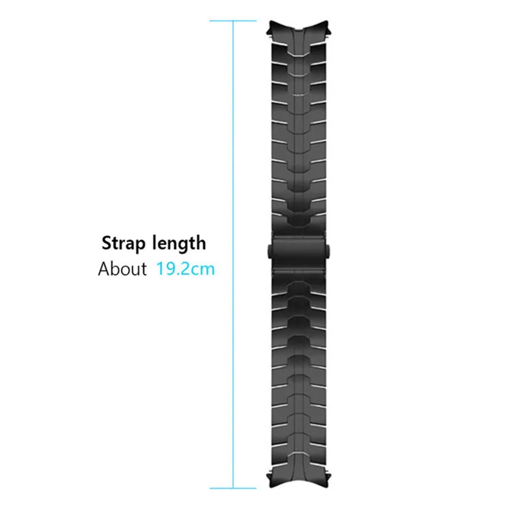 For Samsung Galaxy Watch6 40mm 44mm / Watch6 Classic 43mm 47mm / Watch 5 40mm 44mm / 5 Pro 45mm / Watch4 40mm 44mm Stainless Steel Wrist Strap Smart Watch Band - Silver - 7