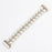 For Fitbit Versa 3 / Sense Two Rows Rhinestone Pearl Bracelet Wrist Strap Replacement Smart Watch Band - White - 7