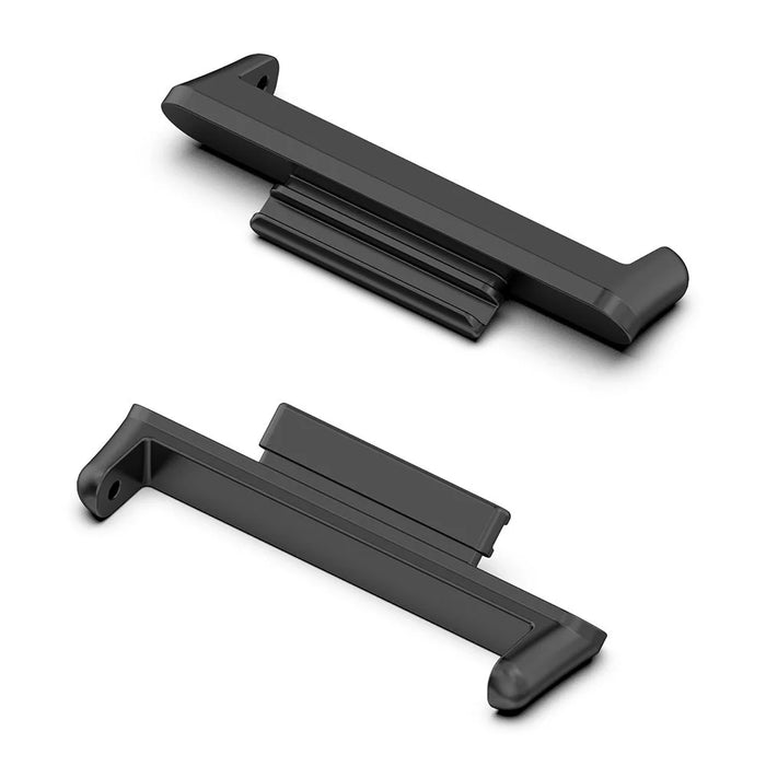 1 Pair Watch Adapter for Huawei Watch Fit 2, Metal Connector Watch Band Accessory - Black - 1