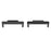 1 Pair Watch Adapter for Huawei Watch Fit 2, Metal Connector Watch Band Accessory - Black - 2