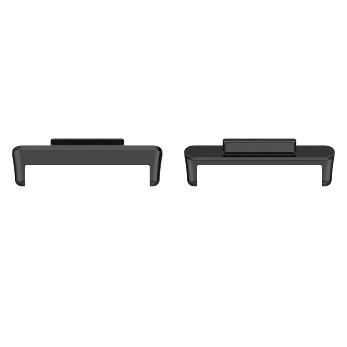 1 Pair Watch Adapter for Huawei Watch Fit 2, Metal Connector Watch Band Accessory - Black - 2