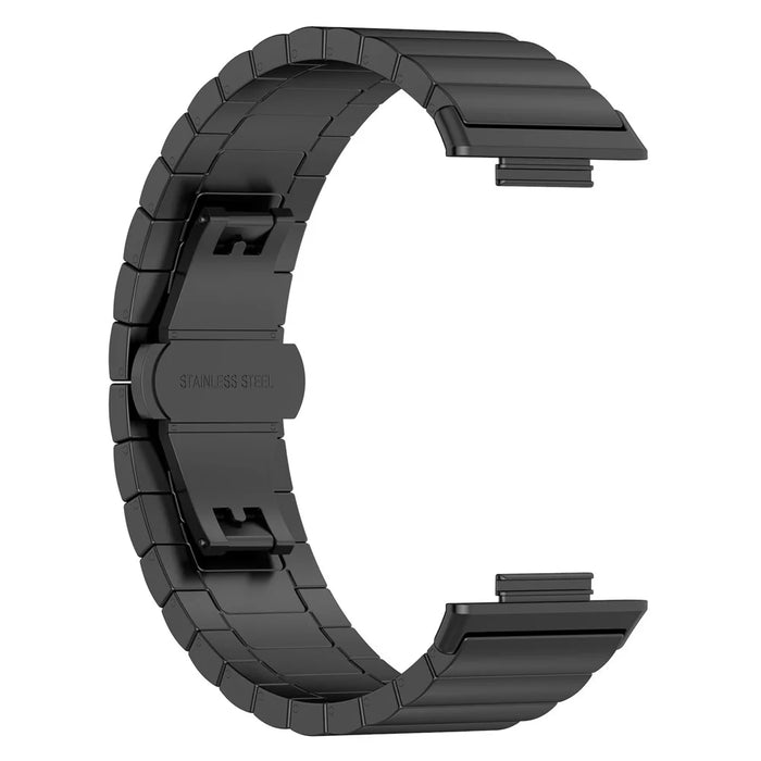 For Huawei Watch Fit 2 Smart Watch Band Buckle Design Metal Wrist Strap Replacement - Black - 4