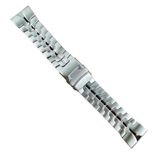 For Garmin Descent G1 / Fenix 7 / 6 Pro Metal Watch Strap 22mm Buckle Design Replacement Watch Strap - Silver - 1