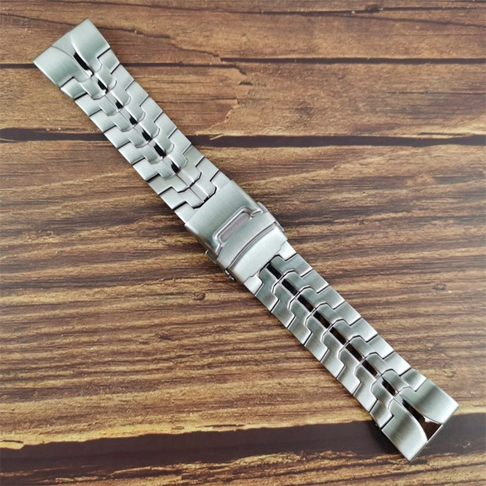 For Garmin Tactix 7 Pro / Fenix 7X / 6X Pro 26mm Smart Watch Band Metal Replacement Wrist Strap with Buckle - Silver - 2