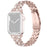 Watch Strap for Apple Watch Series 11 10 42mm / 9 8 7 41mm / SE3 SE2 SE 6 5 4 40mm / 3 2 1 38mm Stainless Steel Rhinestone Bracelet Band - Rose Pink - 1
