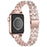 Watch Strap for Apple Watch Series 11 10 42mm / 9 8 7 41mm / SE3 SE2 SE 6 5 4 40mm / 3 2 1 38mm Stainless Steel Rhinestone Bracelet Band - Rose Pink - 3