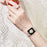 Watch Strap for Apple Watch Series 11 10 42mm / 9 8 7 41mm / SE3 SE2 SE 6 5 4 40mm / 3 2 1 38mm Stainless Steel Rhinestone Bracelet Band - Rose Pink - 5