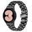 For Samsung Galaxy Watch4 Active 40mm / 44mm  /  Watch4 Classic 42mm / 46mm Stainless Steel Replacement Band 7 Beads Watch Bracelet Strap - Black - 1