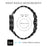 For Samsung Galaxy Watch4 Active 40mm / 44mm  /  Watch4 Classic 42mm / 46mm Stainless Steel Replacement Band 7 Beads Watch Bracelet Strap - Black - 4