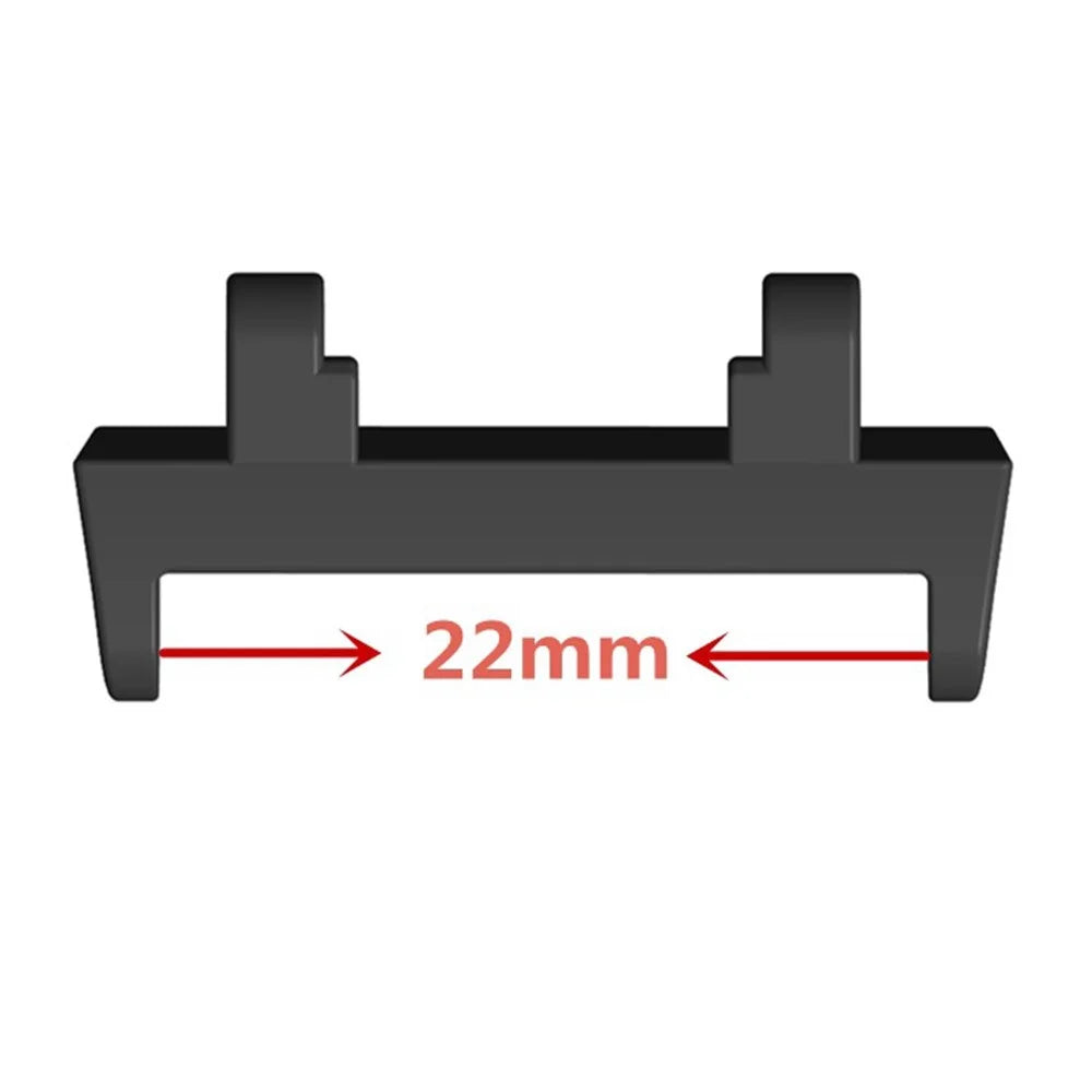 1 Pair For Huami Amazfit T-Rex 2 Stainless Steel Connector 22mm Watch Adapter Watchband Accessory - Black - 5