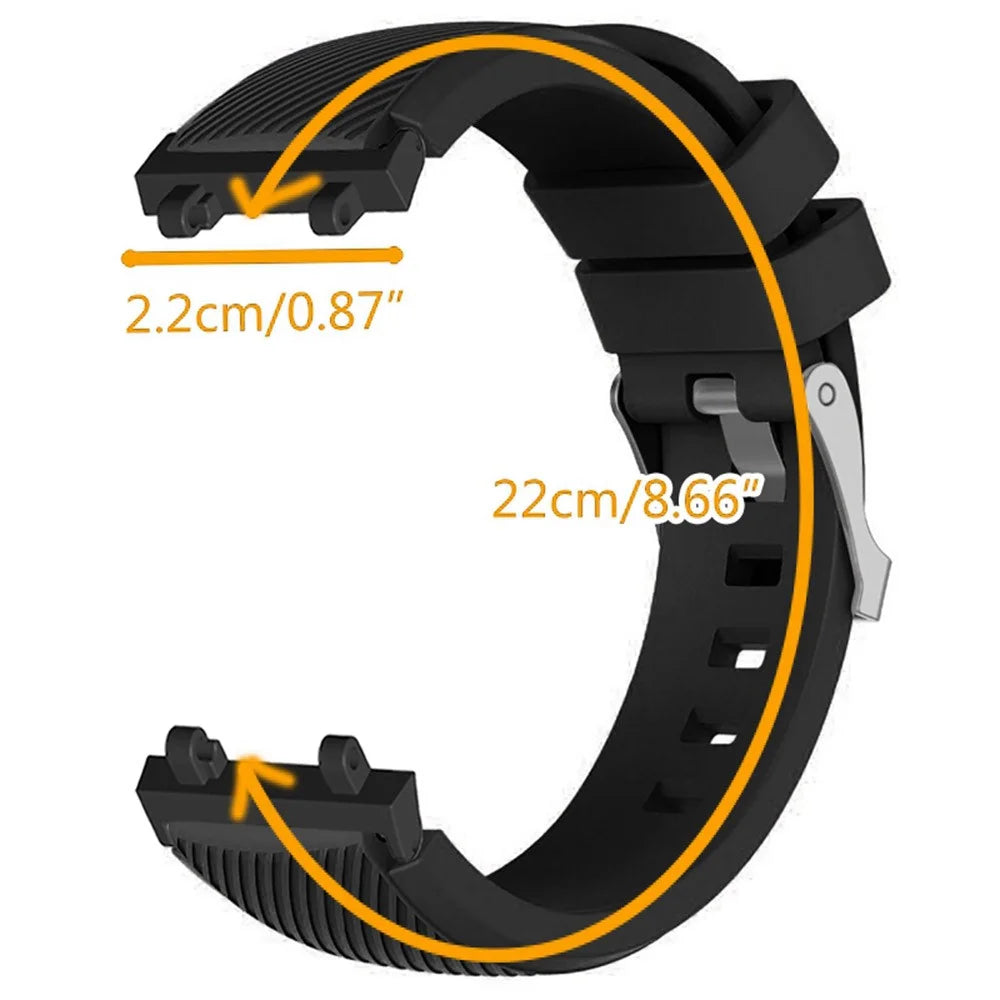 For Huami Amazfit T-Rex 2 Twill Texture Watch Band Replacement Watch Strap Universal 22mm Silicone Watchband - Black - 5
