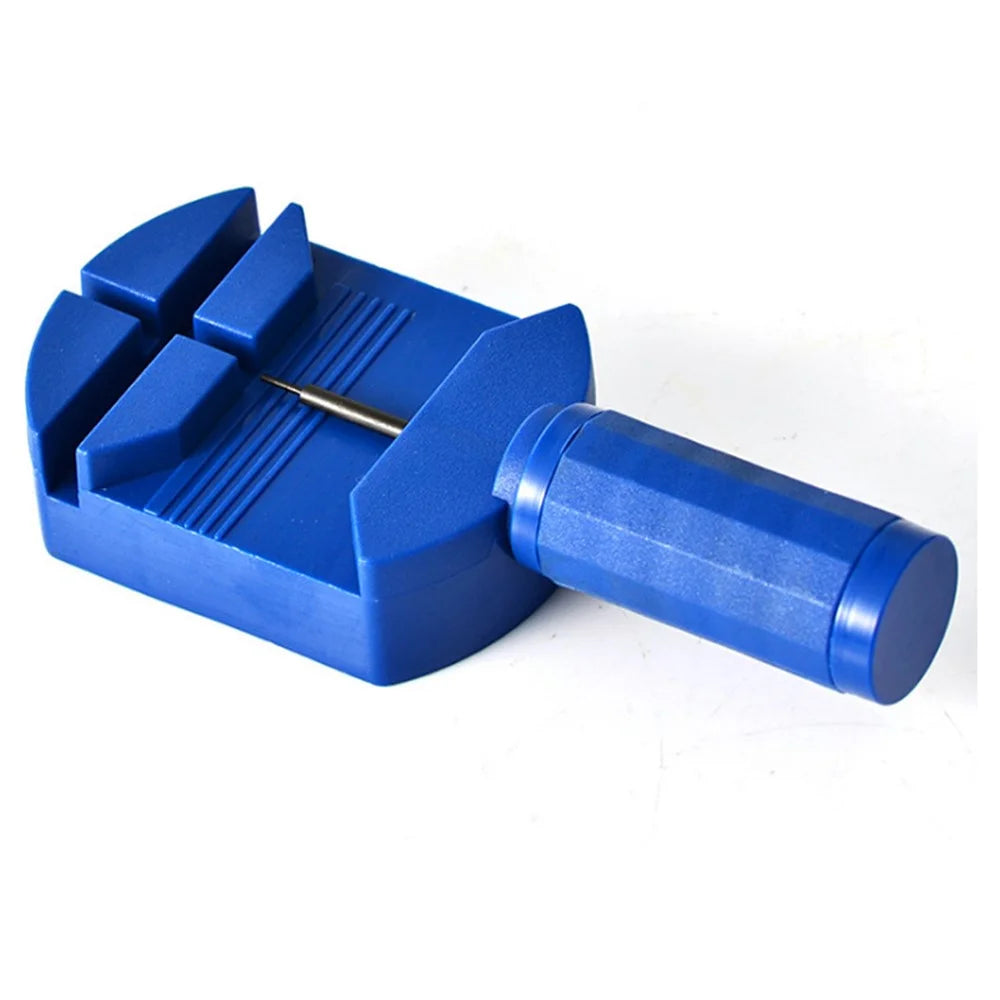 Stainless Steel Watch Band Splitter Manual Metal Watch Chain Pin Disassemble Watch Repair Tool - Blue - 4
