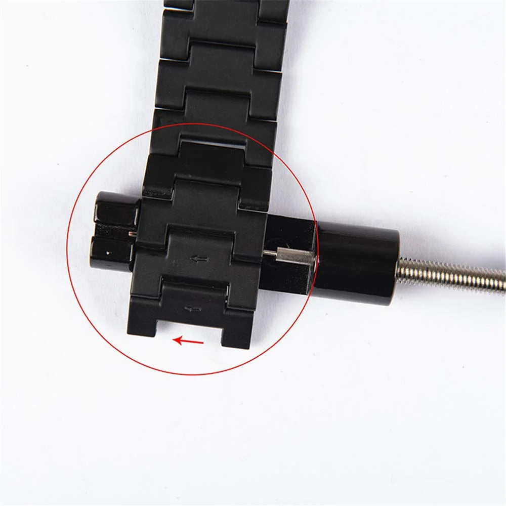 Metal Watch Strap Link Pin Remover Stainless Steel Watch Band Adjuster Watch Repairing Watchmaker Tool - 2