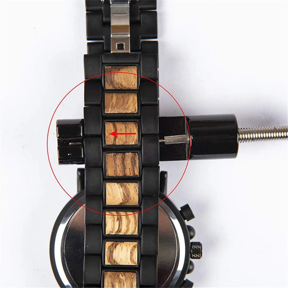 Metal Watch Strap Link Pin Remover Stainless Steel Watch Band Adjuster Watch Repairing Watchmaker Tool - 5