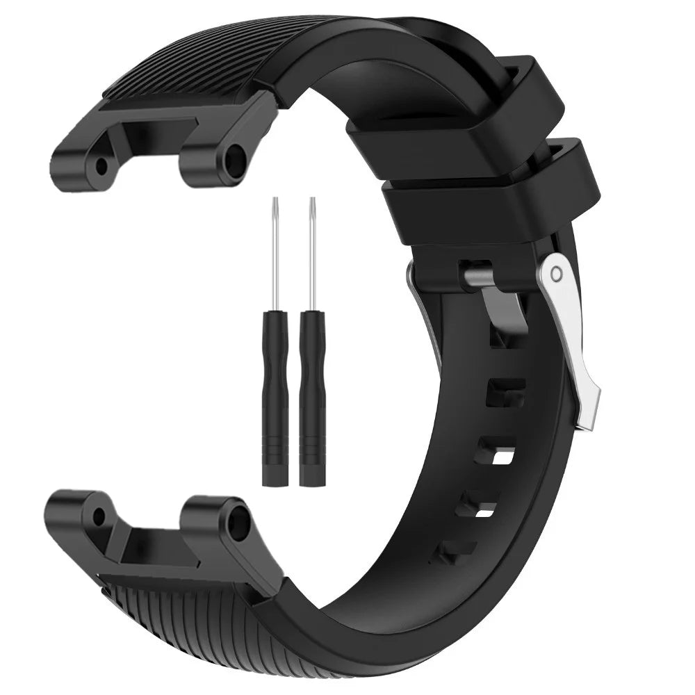 For Huami Amazfit T-Rex  /  T-Rex Pro  /  Ares Twill Texture Watch Band Silicone Watch Strap Universal 22mm Replacement Watchband - Black - 3