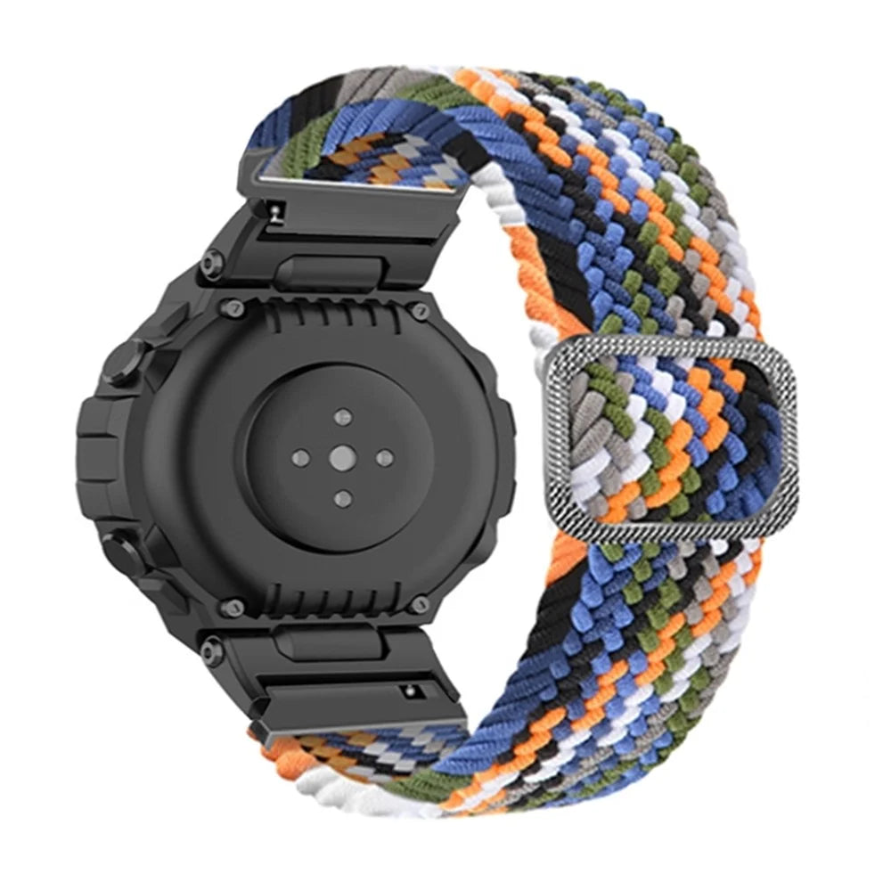 For Huami Amazfit T-Rex  /  T-Rex Pro  /  Ares Breathable Watch Strap Flexible Nylon Watch Band with Adjustable Buckle - Camo - 1