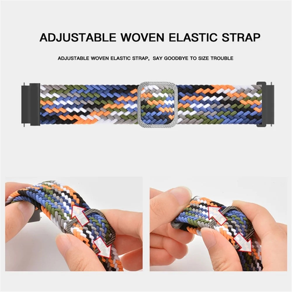 For Huami Amazfit T-Rex  /  T-Rex Pro  /  Ares Breathable Watch Strap Flexible Nylon Watch Band with Adjustable Buckle - Camo - 5