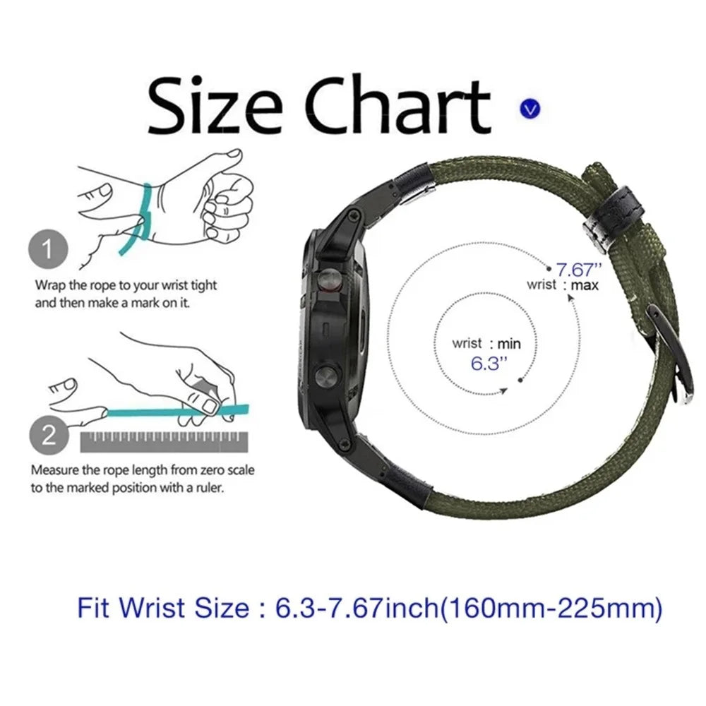 For Huami Amazfit T-Rex  /  T-Rex Pro  /  Ares Watch Strap with Buckle Nylon+Leather Watch Band Universal 22mm Quick Release Watchband - Green - 4