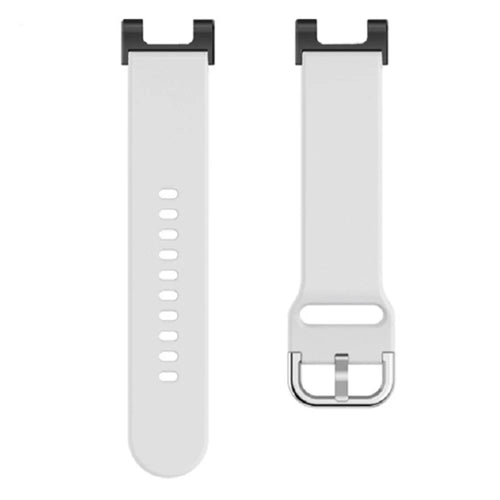 For Huami Amazfit T-Rex / T-Rex Pro / Ares Band Replacement 22mm Silicone Watch Strap Square Buckle - White - 1