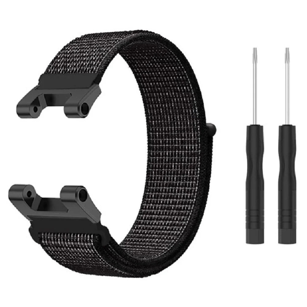 For Huami Amazfit T-Rex  /  T-Rex Pro  /  Ares Adjustable Watch Strap Flexible Nylon Bracelet Smart Watch Breathable Band for Women / Men - Black - 2